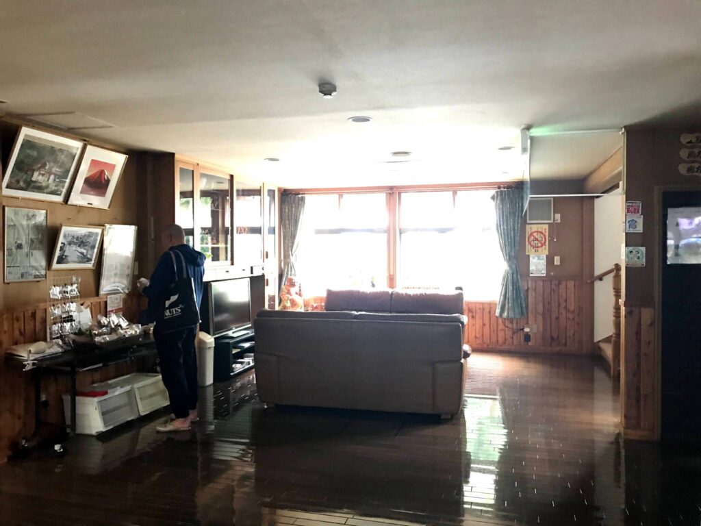 知内温泉の休憩所