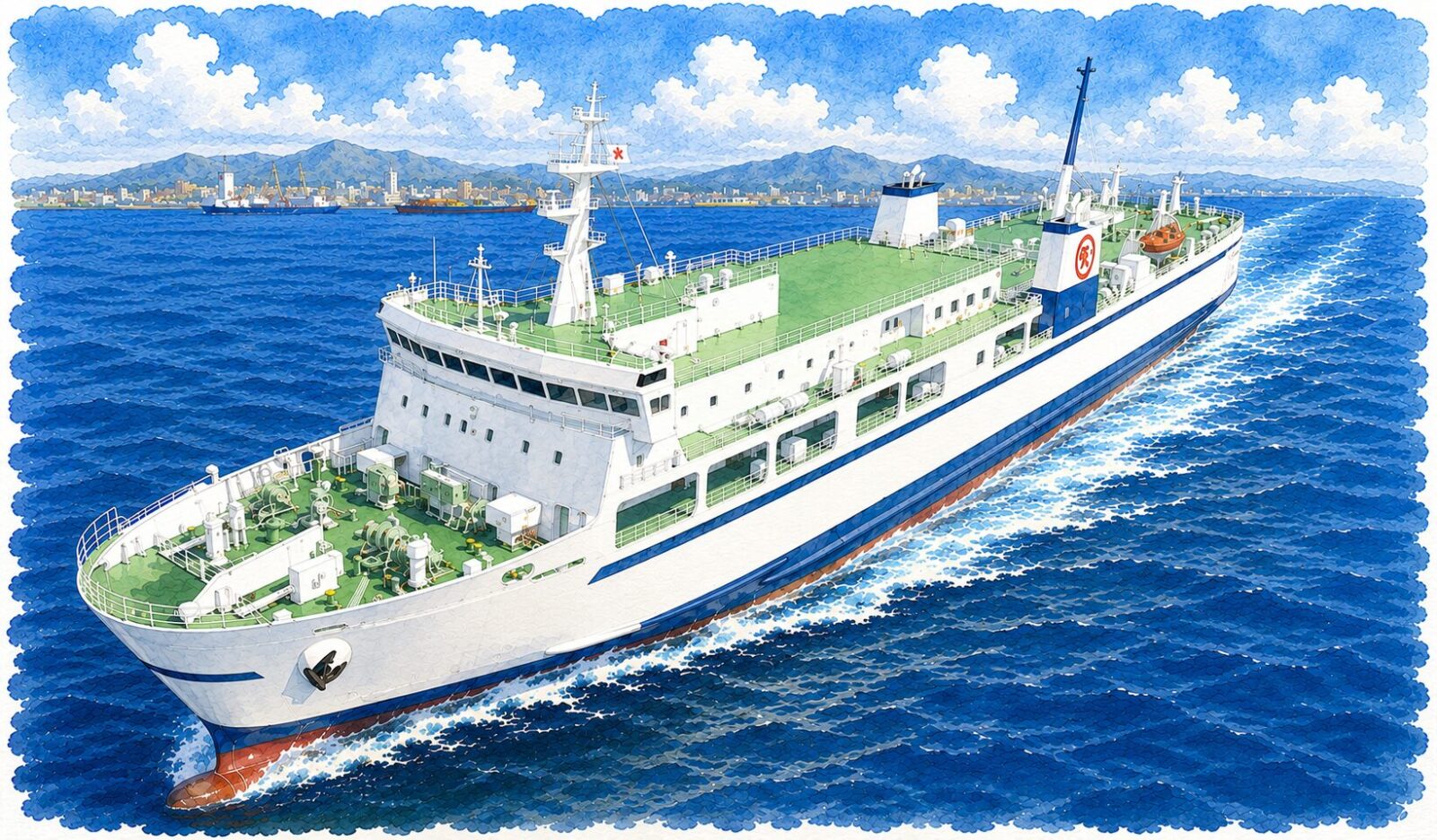 青函フェリーの船(青森→函館)