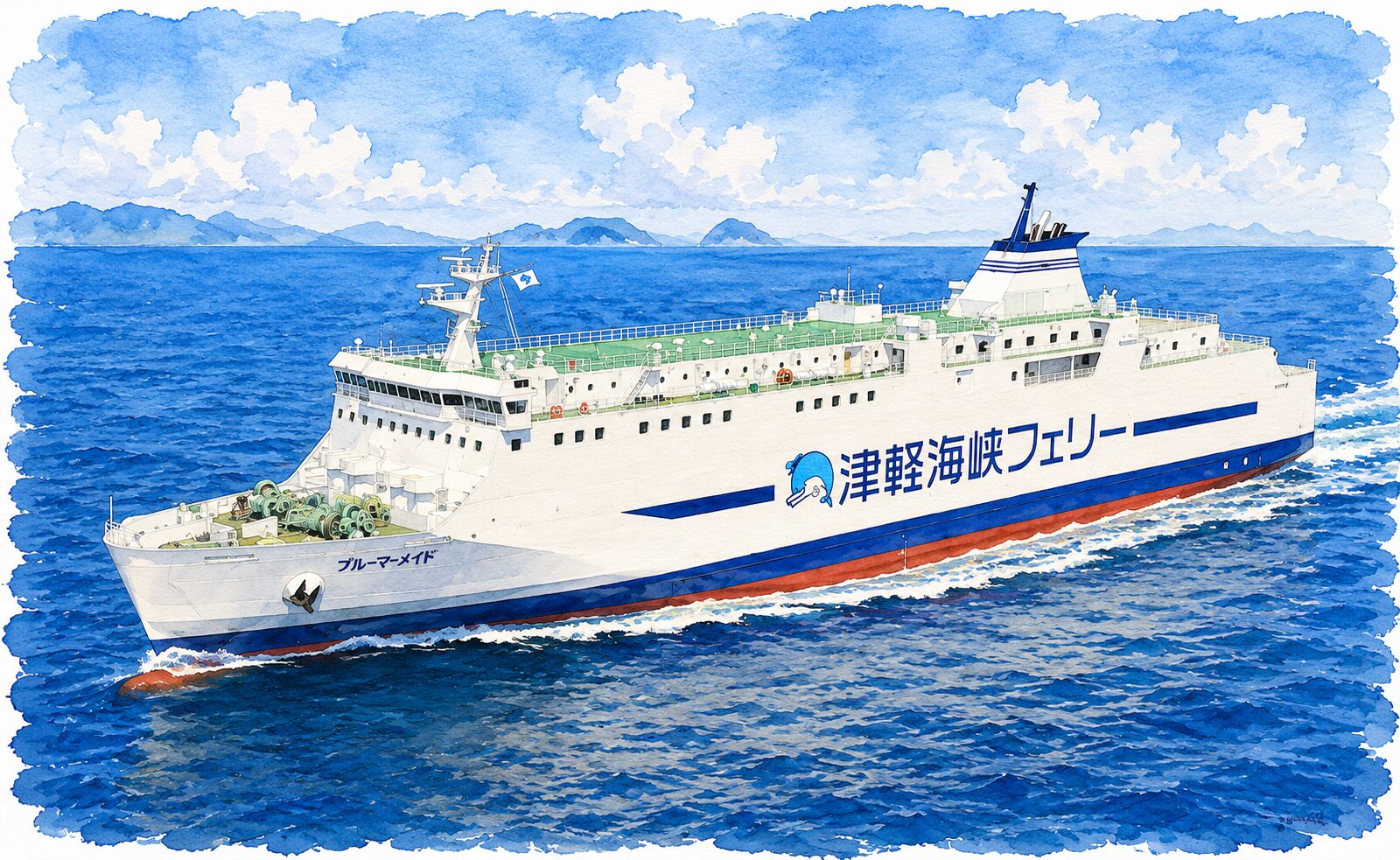 津軽海峡フェリーの船(青森・大間→函館)