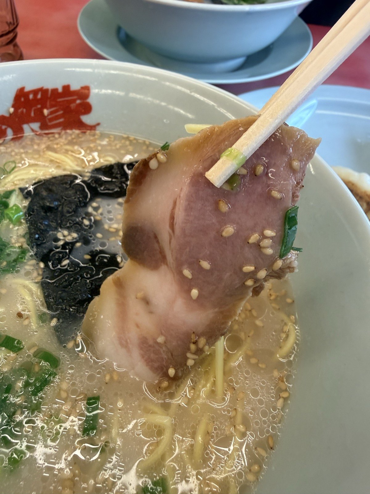 朝ラーメンのチャーシュー