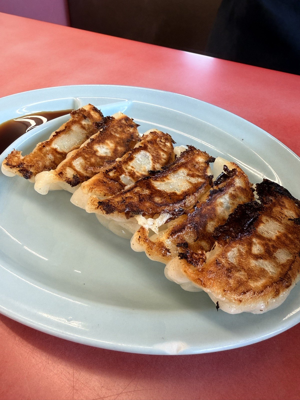 山岡家の特製餃子とライスのセット