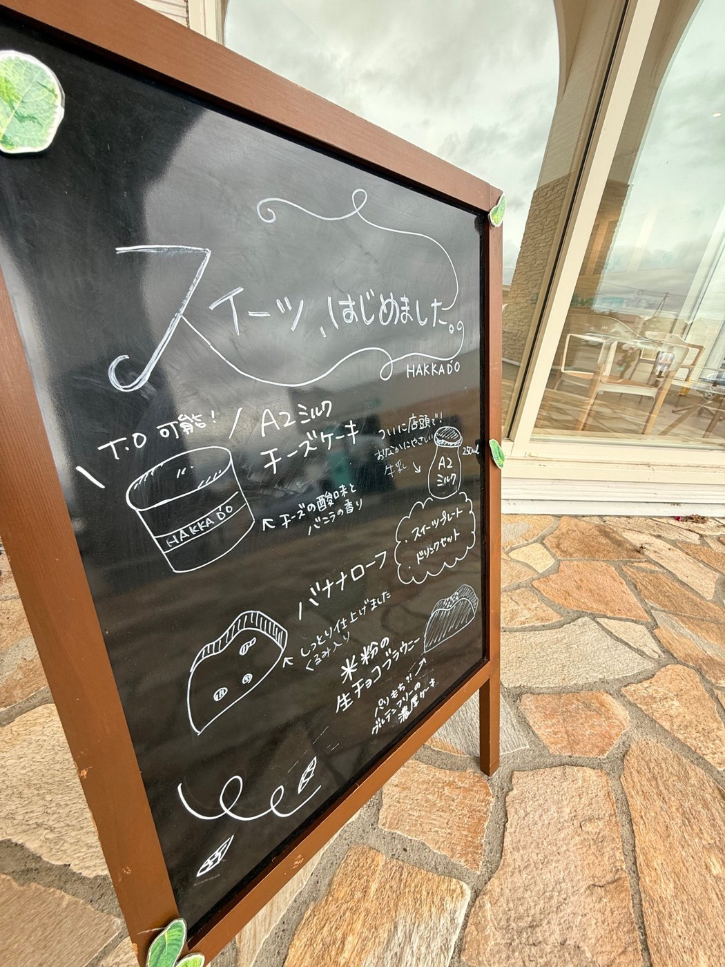 撮影時のスイーツ案内